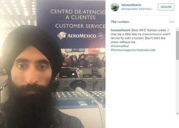 Picture of Waris Ahluwalia waiting at the airport