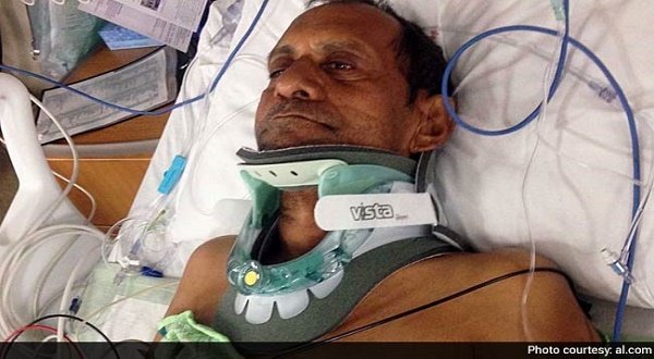 Sureshbhai Patel was brutally assaulted and beaten up by two US cops last week.   