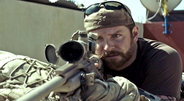 Actor Bradley Cooper in a still from 'American Sniper' directed by Clint Eastwood.  