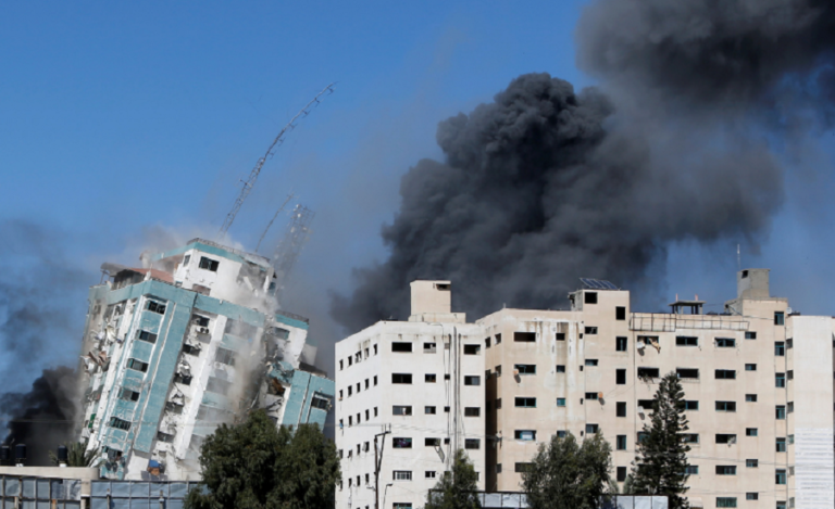 Israeli Air Strike Destroys Gaza Tower Housing AP, Al Jazeera Offices