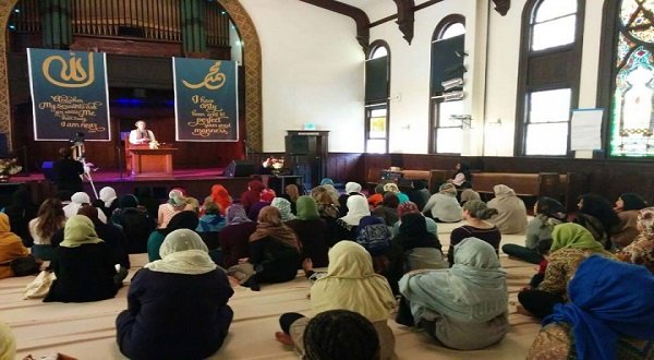 The Women's Mosque of America held its first Jumma'a on Jan. 30 with Director Edina Lekovic of the Muslim Public Affairs Council leading the mosque's first khutbah, or sermon.