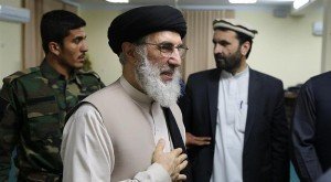 Some 50 people gathered to meet Hekmatyar at a government-owned guesthouse. 