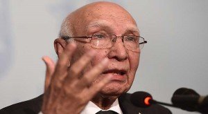 Pakistan's National Security and Foreign Affairs Adviser Sartaj Aziz. AFP