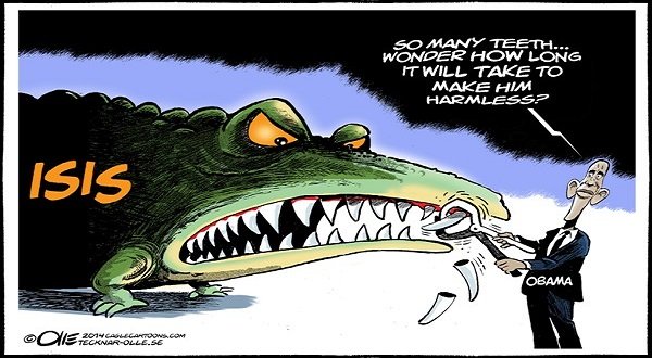 cartoon obama is crocodile