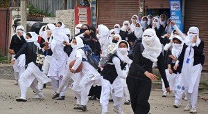 Many girls across the Valley moved out of their schools and colleges voluntarily last week to protest against the killing of a Pulwama college student by the police and the forcible entry of army and police inside the college campus before that. 