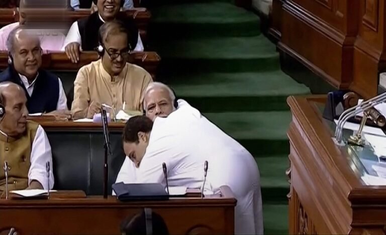 Lok Sabha Speaker Expresses Displeasure at Rahul’s Hugplomacy