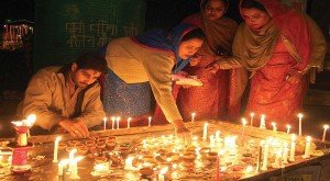 Kashmiri Pandits celebrate the festival of lights, Diwali, in the Kashmir Valley.