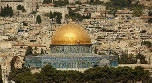 A spectacular view of the holy city of Jerusalem.