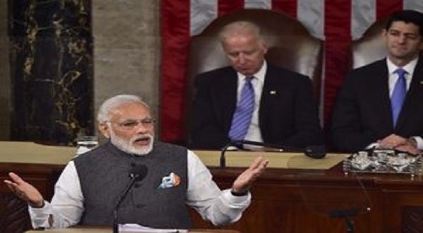 Prime Minister Narendra Modi addressing the joint session of US Congress on Wednesday. 