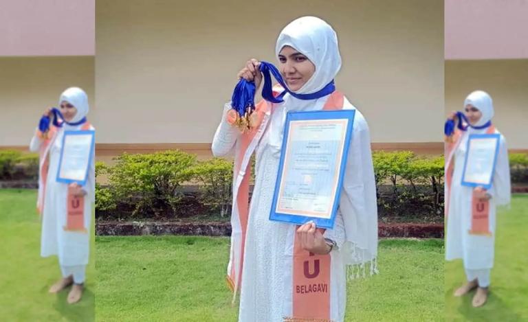 People Praise Hijabi Student Bushra Mateen of Karnataka After She Wins 16 Gold Medals