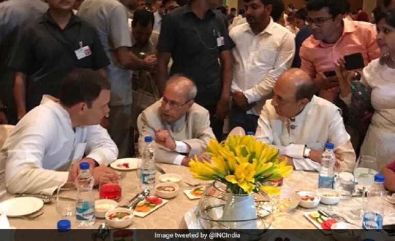 Pranab Mukherjee, Manmohan Singh Attend Rahul’s Iftar, Few Big Opposition Leaders Present