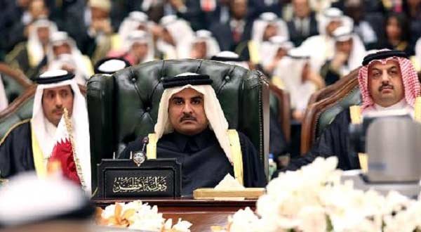 Emir of Qatar, Sheikh Tamim bin Hamad bin Khalifa al-Thani, attends the Gulf Cooperation Council summit in Kuwait City, on December 10, 2013. AFP file.