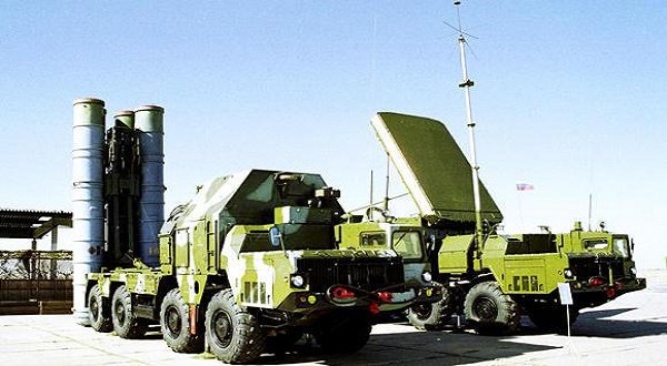 In this undated file photo a Russian S-300 anti-aircraft missile system is on display at an undisclosed location in Russia. (AP)