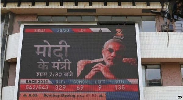 OUR MAN IN DELHI...Stock market indices zoomed to new highs in anticipation of Narendra Modi's victory. AP photo