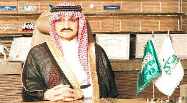 Prince Alwaleed bin Talal whose Kingdom Holdings has massive business interests in US and Europe