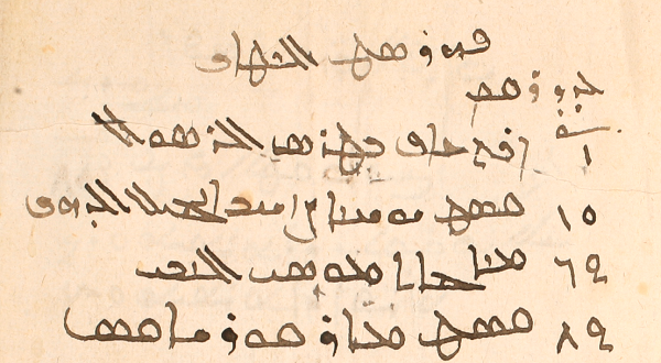 A page in Arabic written in the Syriac script