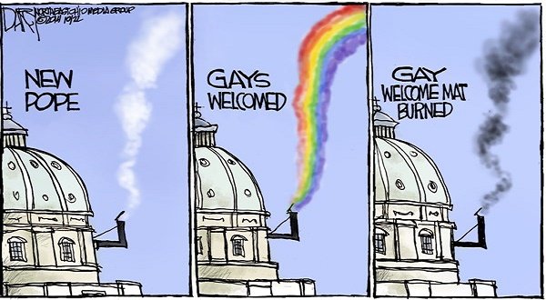 Cartoon Vatican and Gays