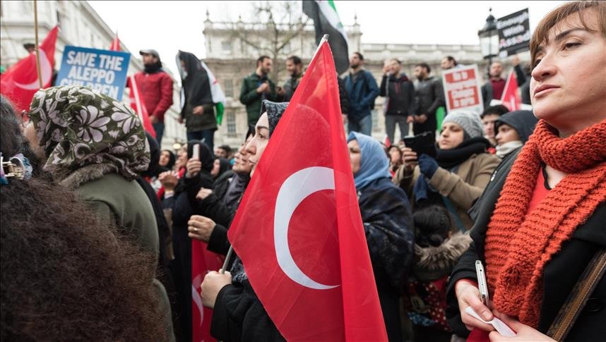 Thousands rally across London in solidarity with Aleppo