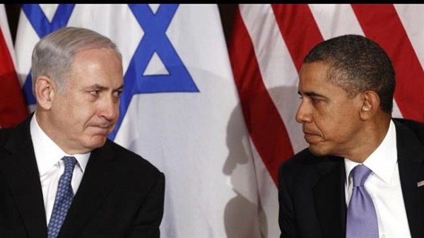 US President Barack Obama with Israel's Netanyahu