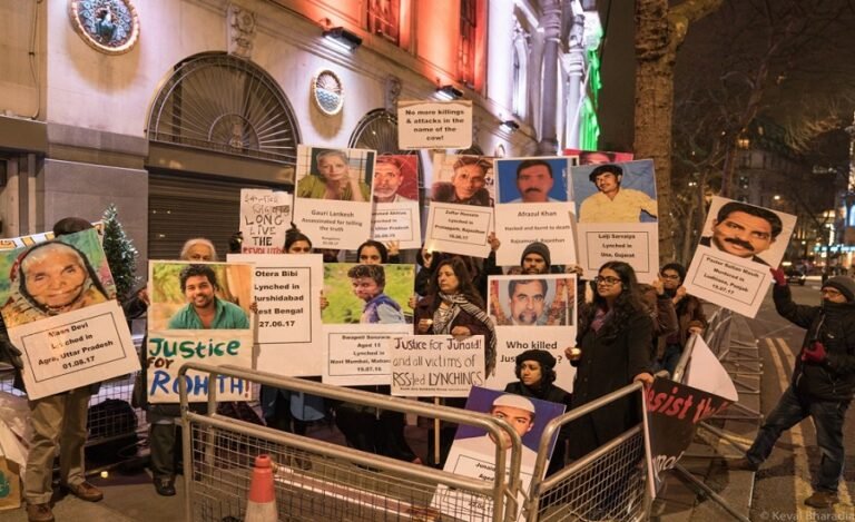 UK Indian Diaspora Mark Republic Day by Protesting Against Hindutva Outside High Commission