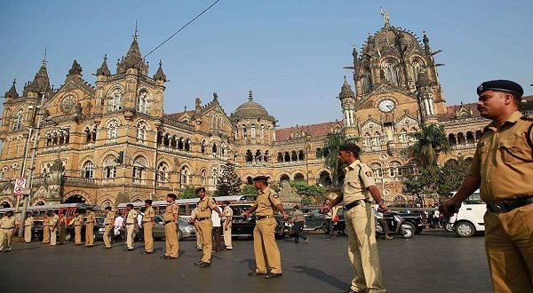 The Mumbai landmark Chattrapati Shivaji Railway Station on the 26/11 anniversary. AP photo | Rafiq Maqbool