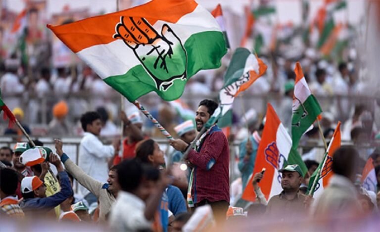 Congress Leads in Three BJP-ruled States, TRS in Telangana