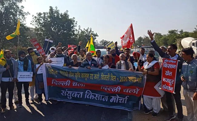 Farmers Stopped at Rewari on Delhi-Jaipur Highway Disrupting Traffic for 3 Hours