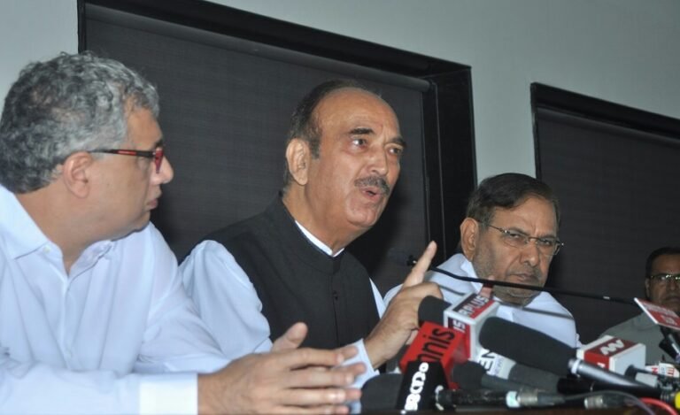 Opposition Seriously Doubts Government’s Sincerity On Kashmir: Ghulam Nabi Azad