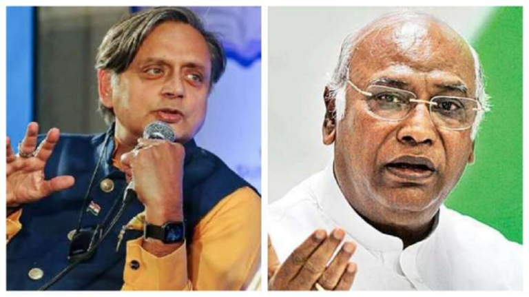 Kharge, Shashi Tharoor File Nominations for Congress Prez Poll