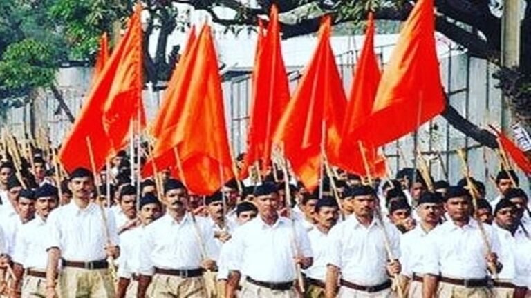 RSS Holds Route March in Puducherry