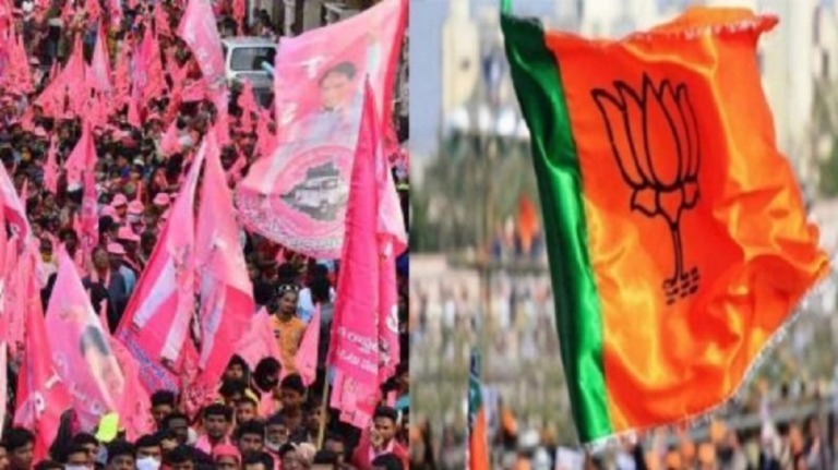 Luring MLAs: TRS Leaders Took to Streets Against ‘BJP’s Efforts to Destabilise the State Govt’
