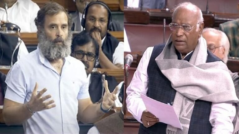 Congress Furious Over Expunging of Speech Parts of Rahul, Kharge