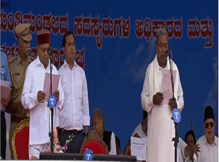 Siddaramaiah, Shivakumar Take Oath as New Karnataka CM, DyCM 