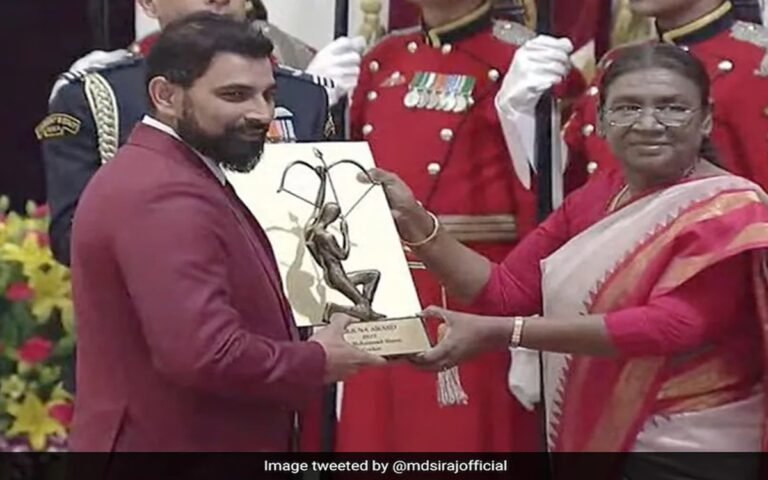 Mohammed Shami Conferred with Arjuna Award for Being Finest Bowler in ODI World Cup 2023
